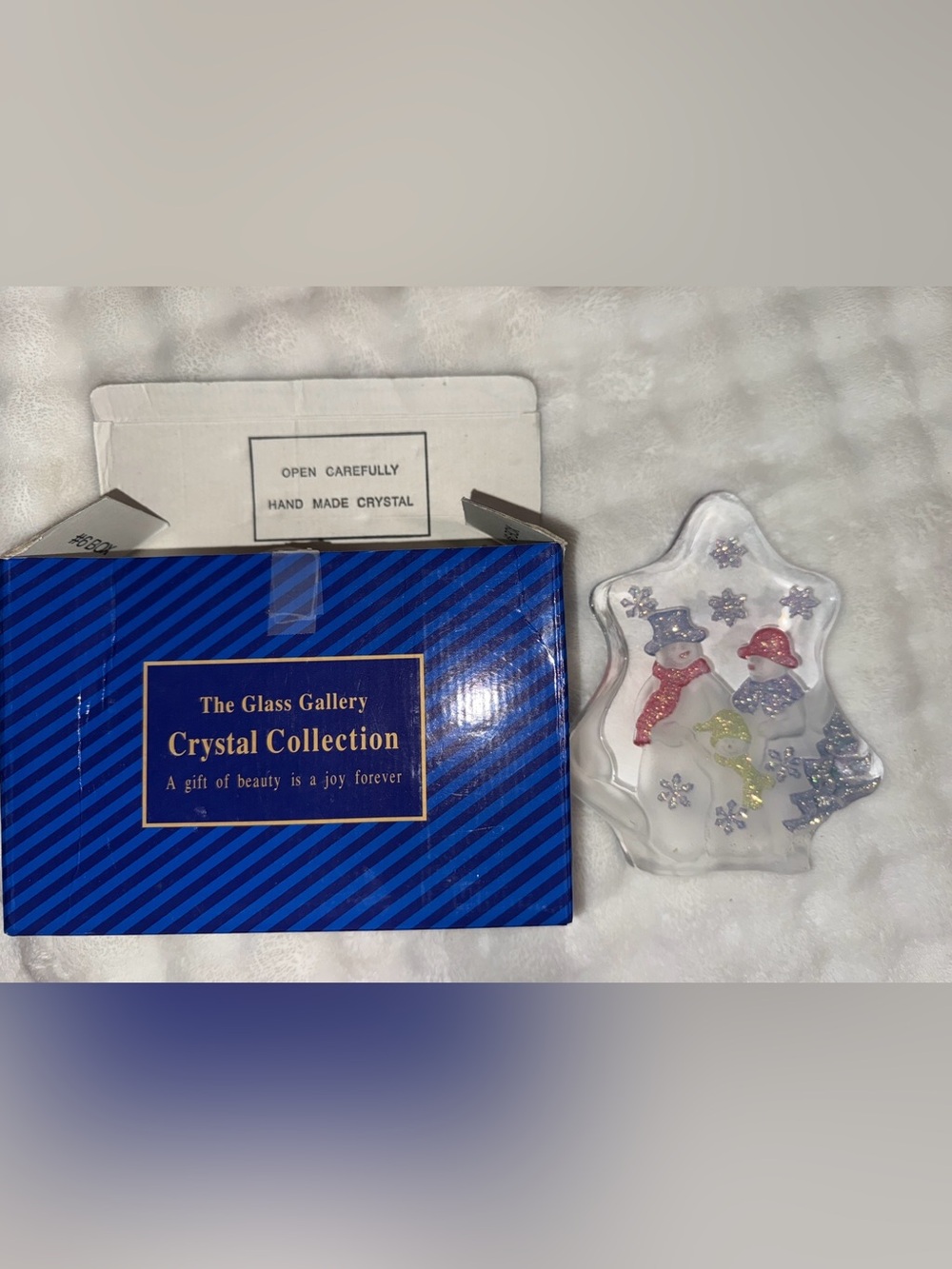 Crystal Collection Snowman Family
